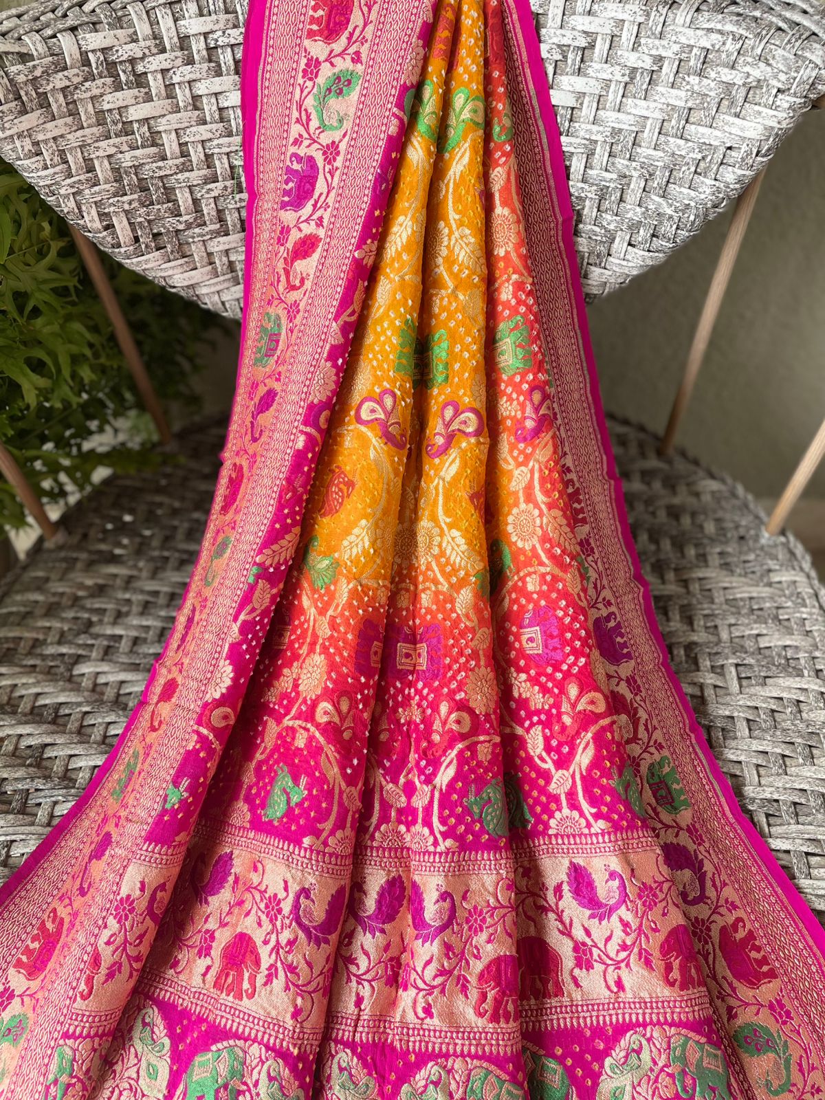 Ikshita - The Visible One Meenakari Motif Dupatta