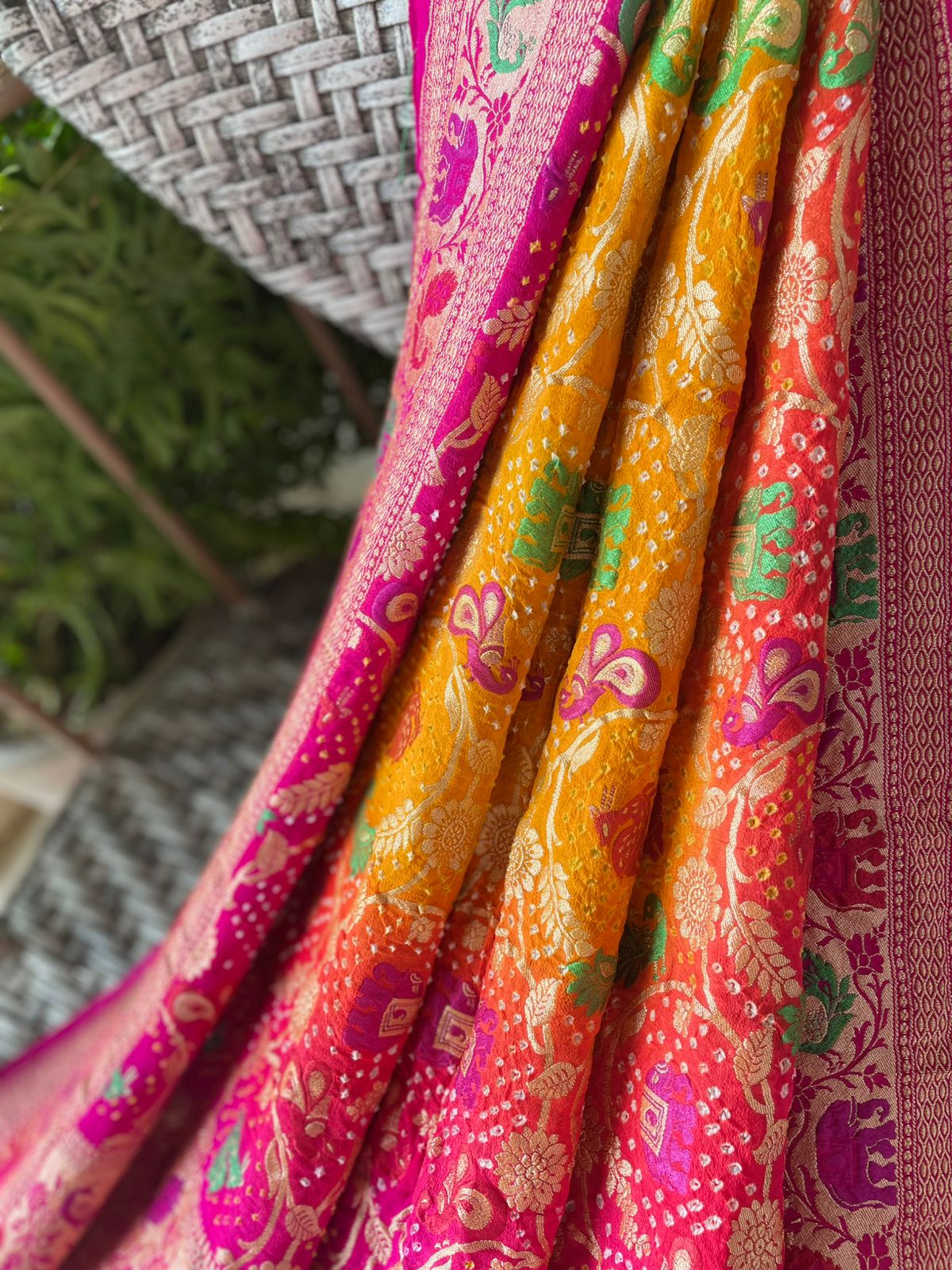 Ikshita - The Visible One Meenakari Motif Dupatta