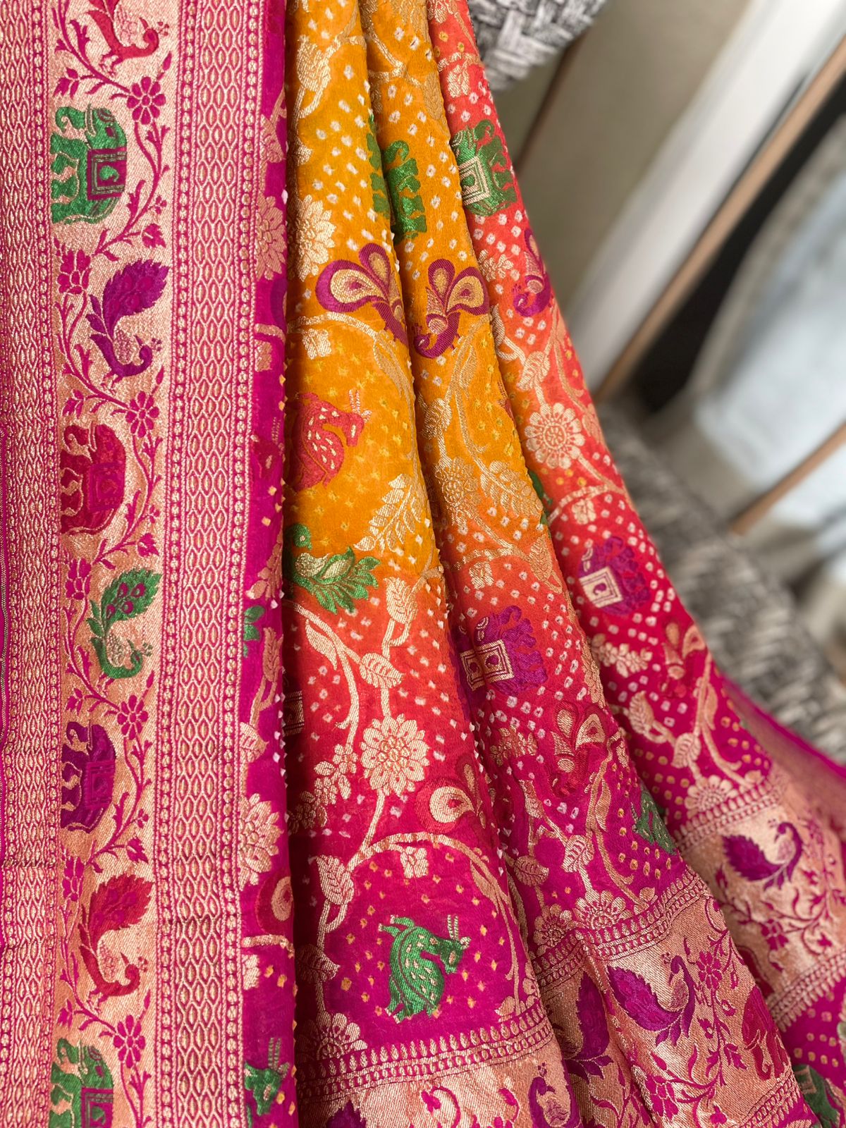 Ikshita - The Visible One Meenakari Motif Dupatta