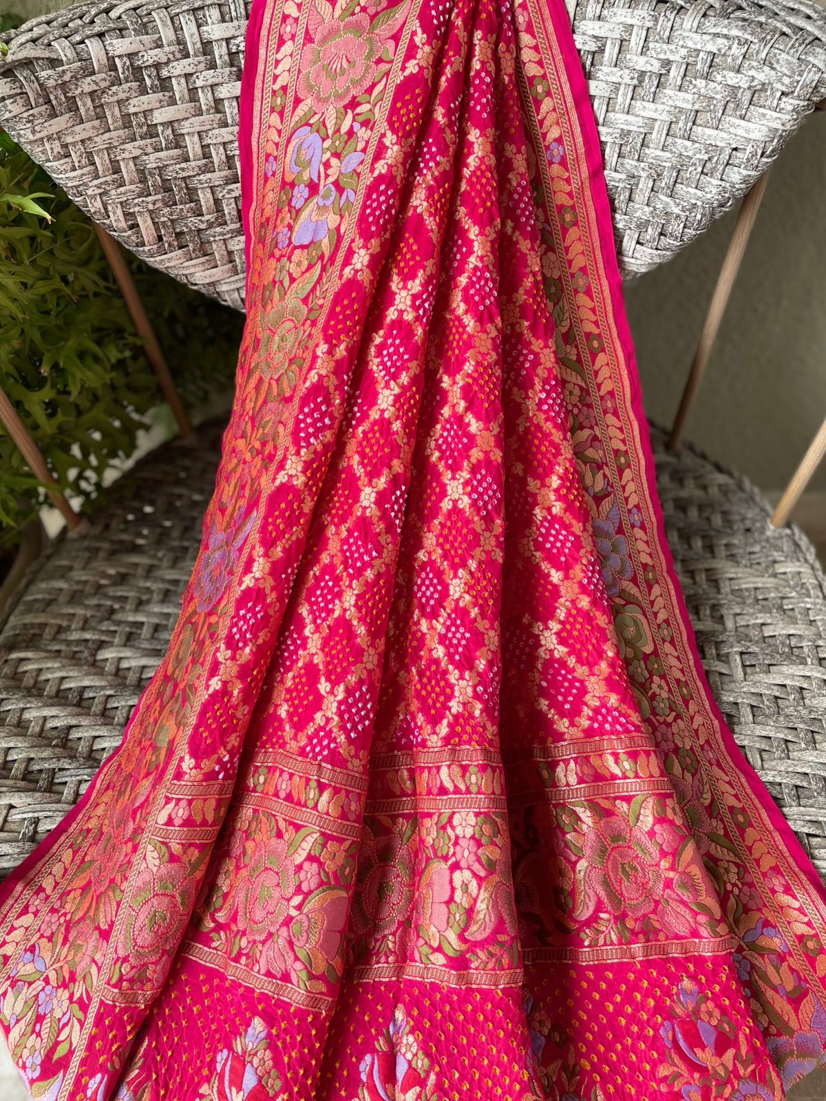 Shaurya - The Epitome Of Brightness Meenakari Motif Dupatta