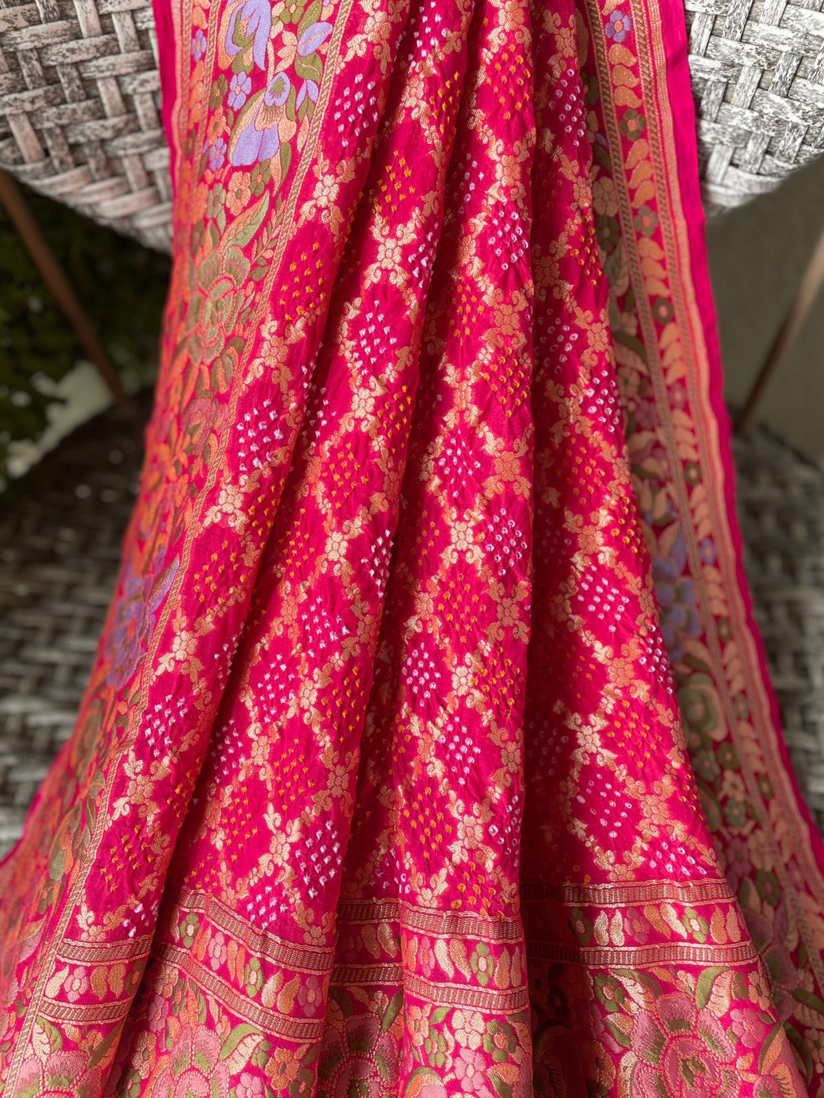 Shaurya - The Epitome Of Brightness Meenakari Motif Dupatta