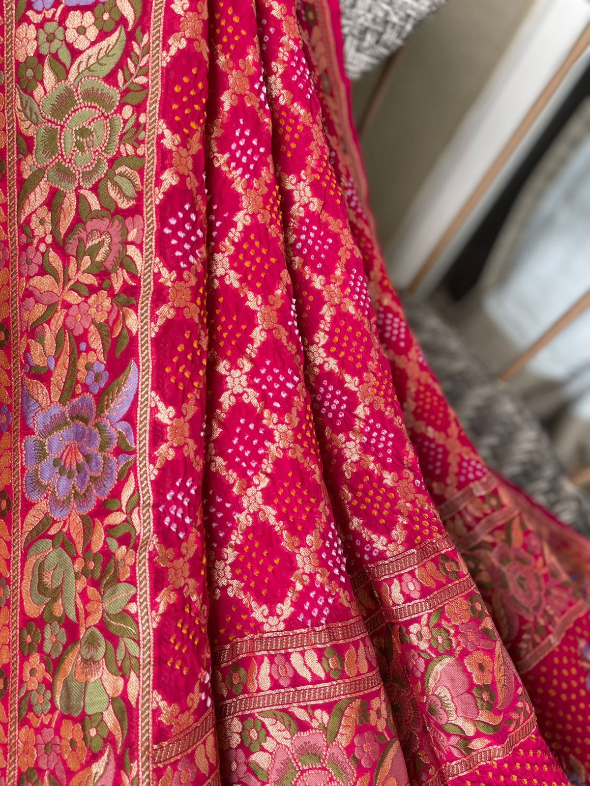 Shaurya - The Epitome Of Brightness Meenakari Motif Dupatta