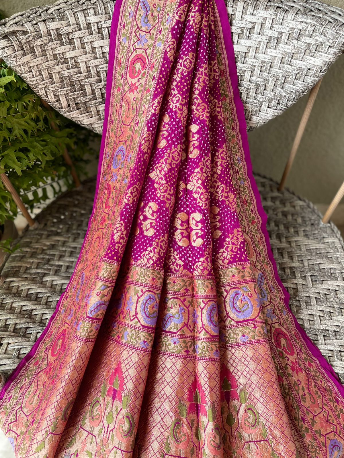 Astha - Devotional Faith Meenakari Motif Dupatta