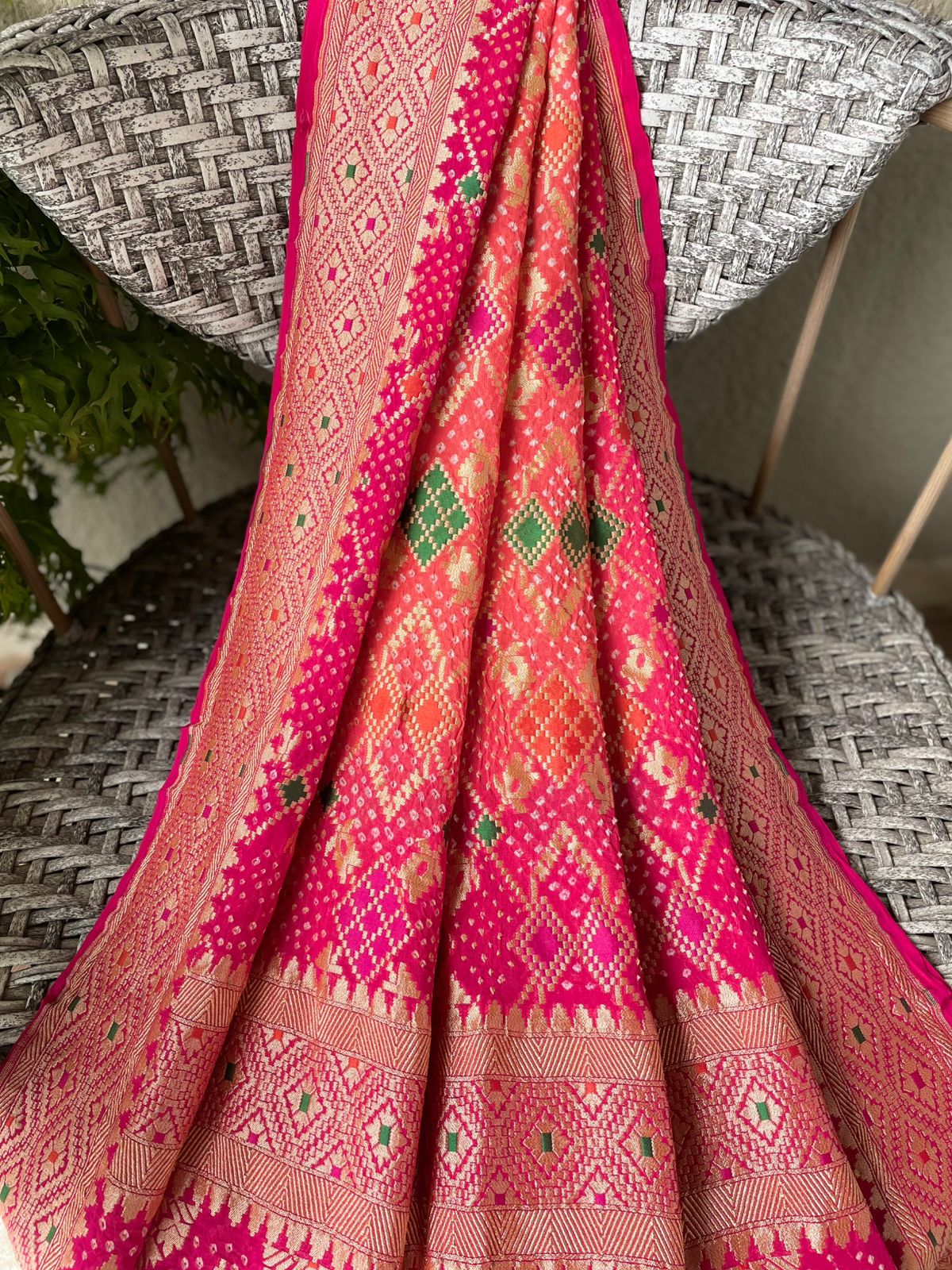 Anika - Goddess Durga Meenakari Dupatta