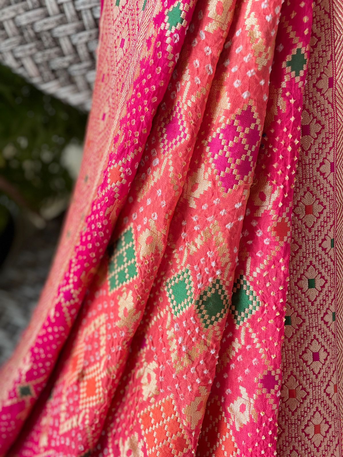 Anika - Goddess Durga Meenakari Dupatta