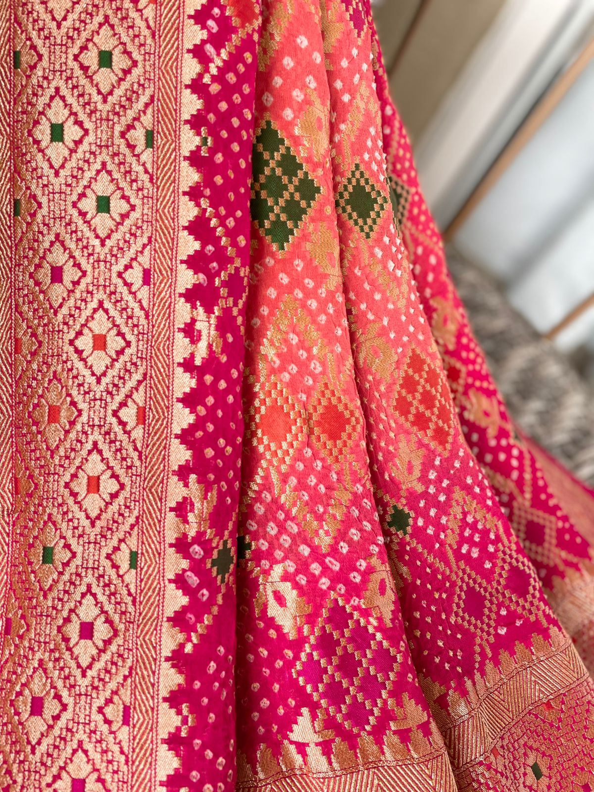 Anika - Goddess Durga Meenakari Dupatta