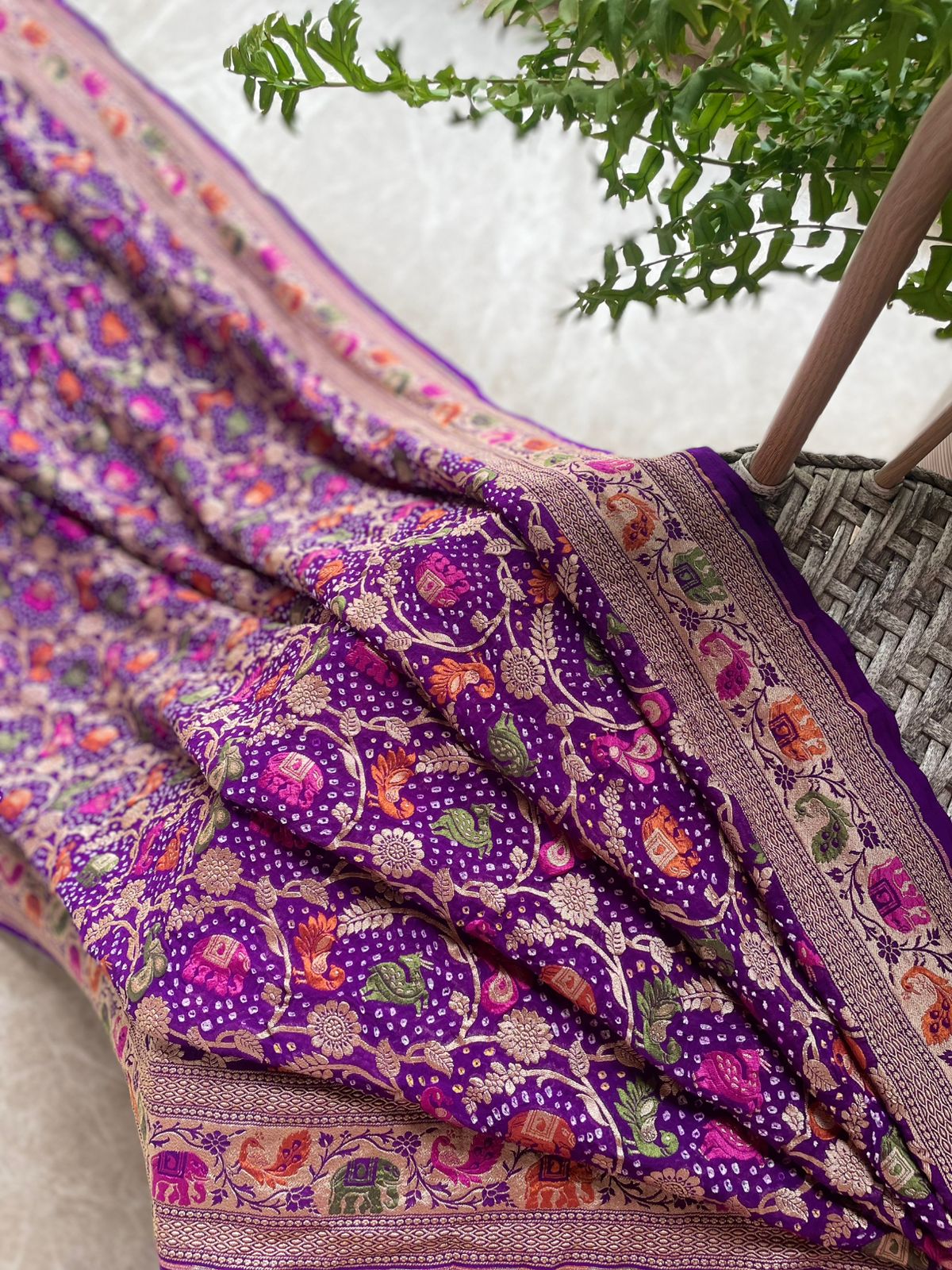 Asmita - Glories/Identity Meenakari Motif Saree