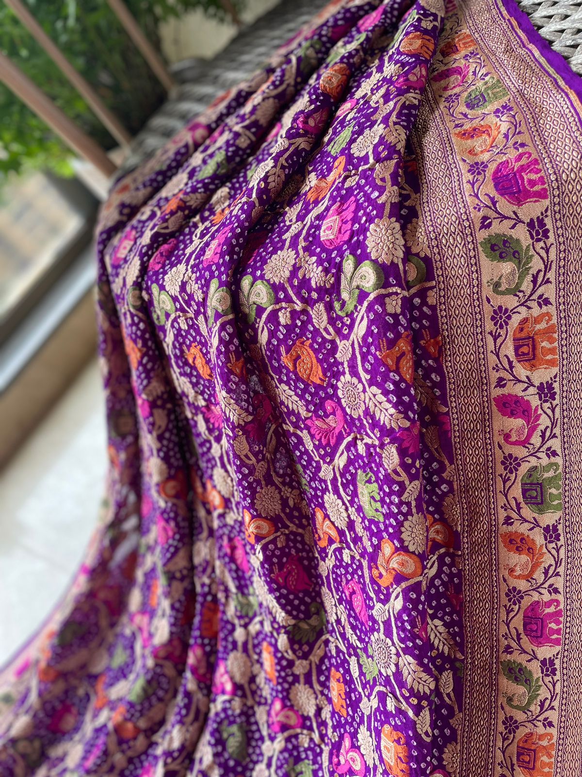 Asmita - Glories/Identity Meenakari Motif Saree