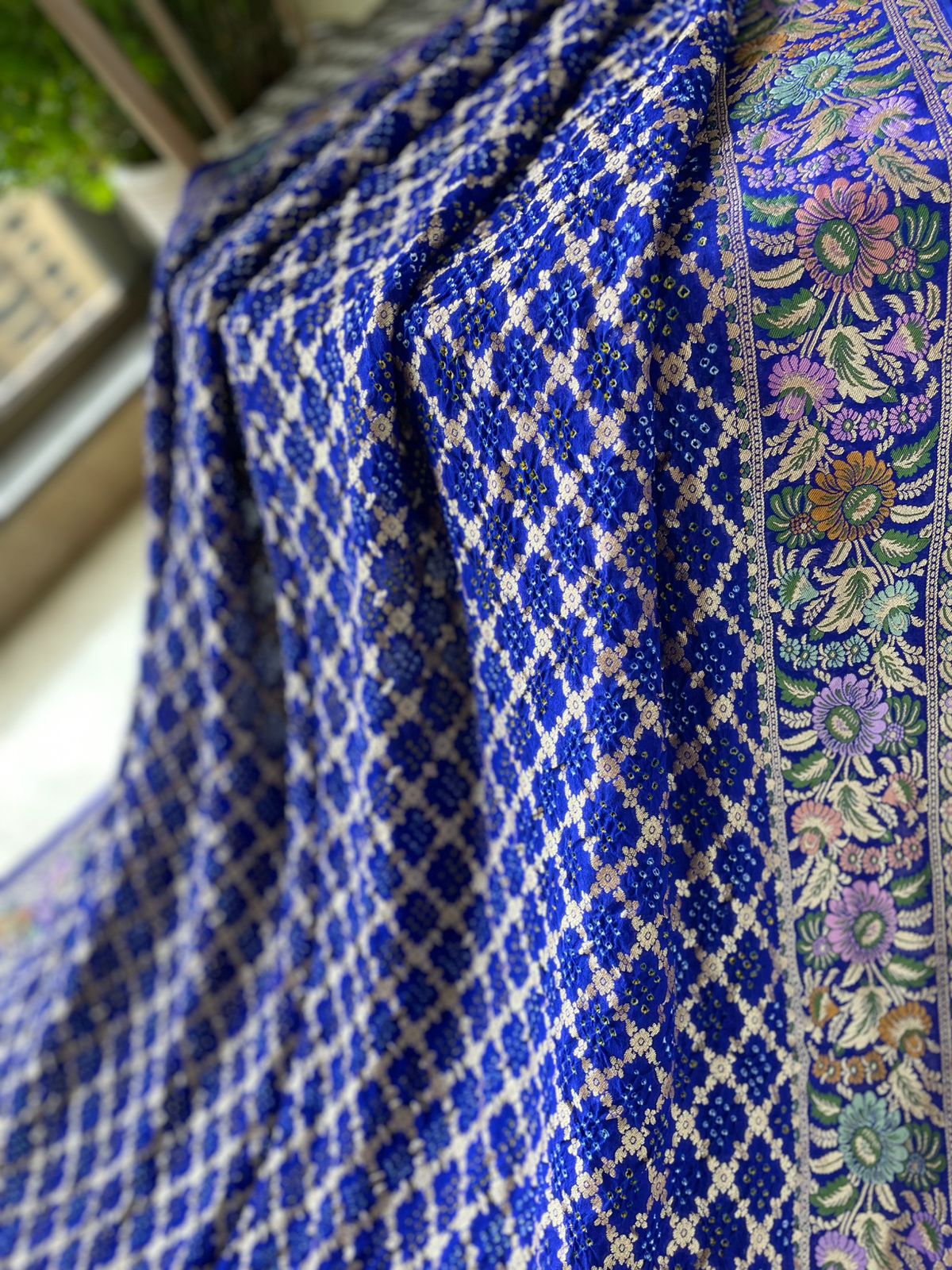 Barkha - Rain Meenakari Motif Saree
