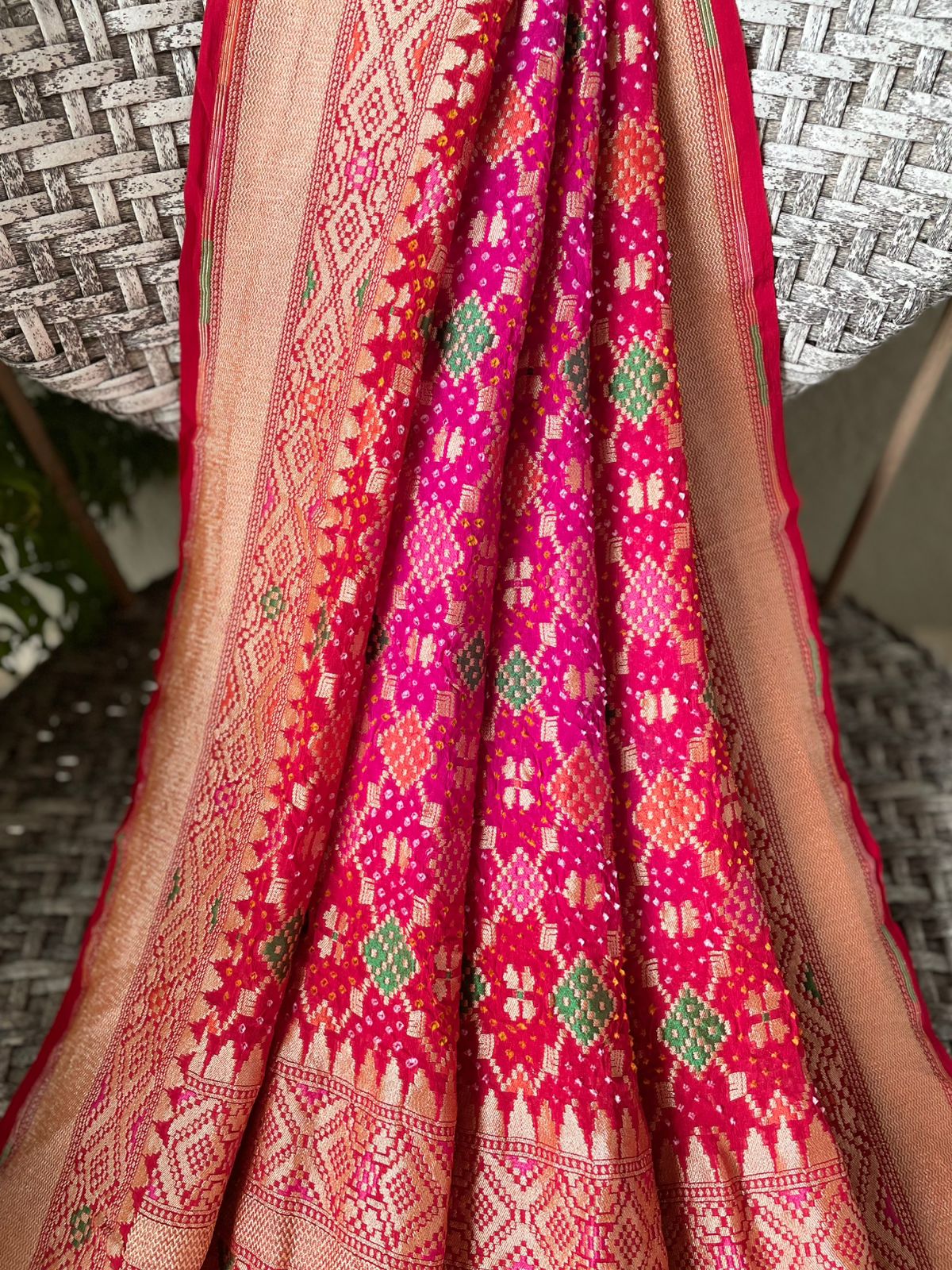 Bhavika - Cheerful expression Meenakari Dupatta