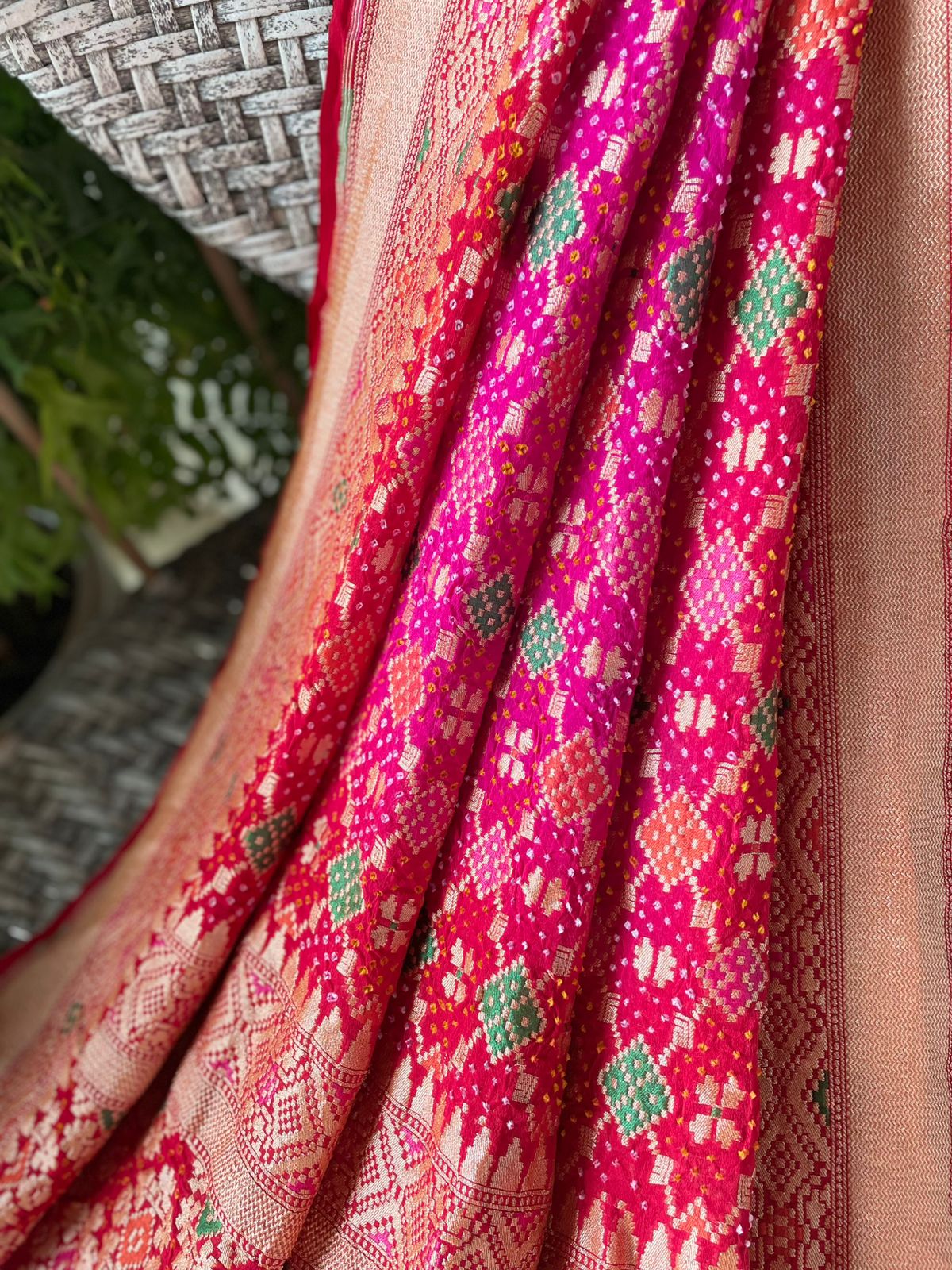 Bhavika - Cheerful expression Meenakari Dupatta