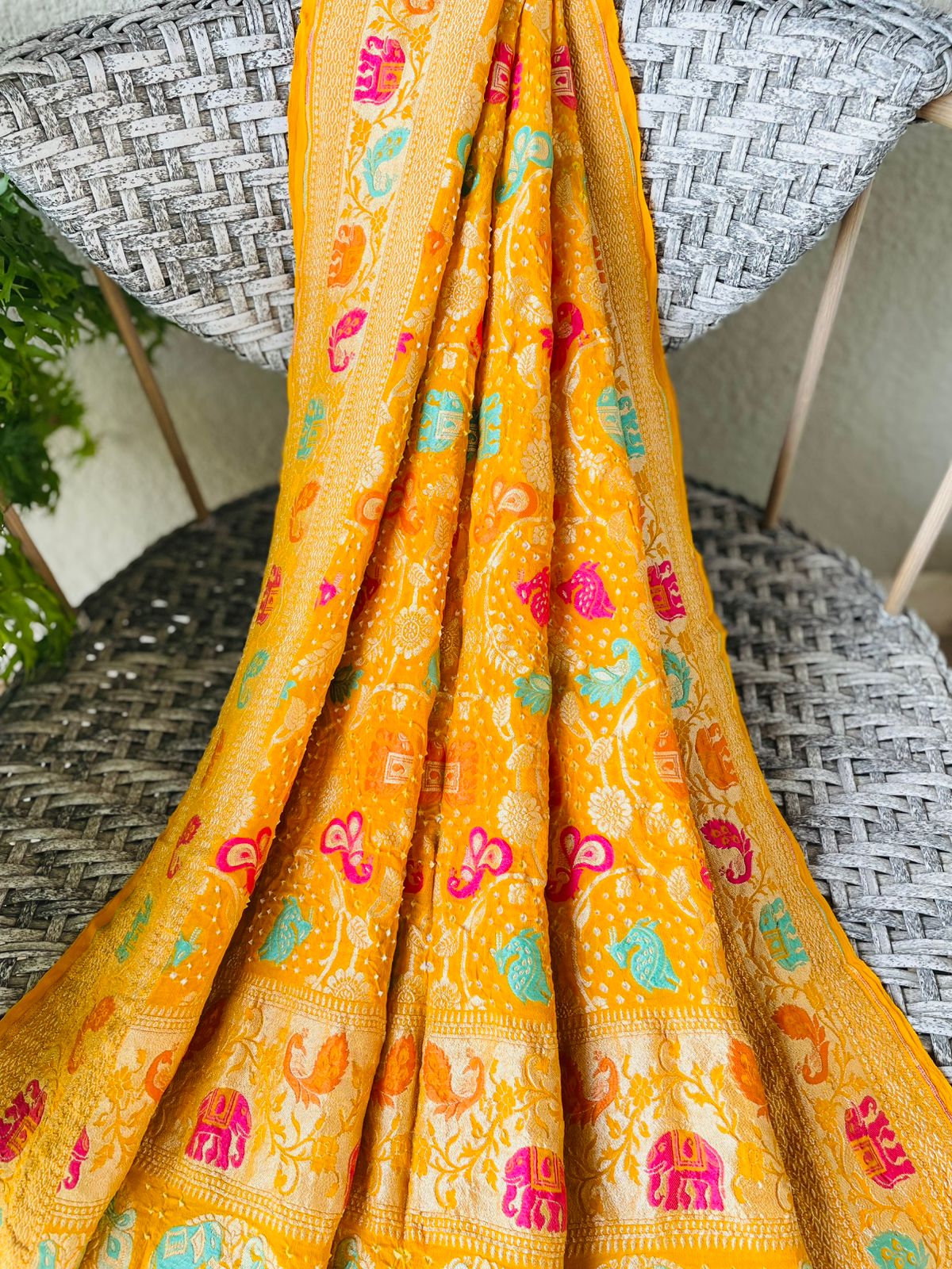 Isha - The Protector Meenakari Motif Dupatta