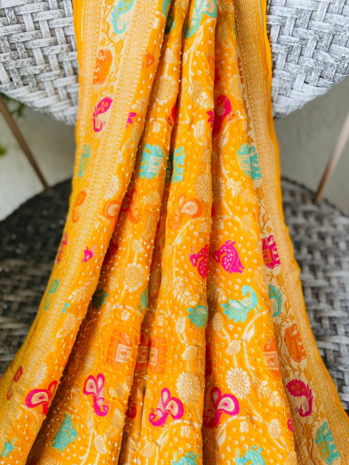 Isha - The Protector Meenakari Motif Dupatta