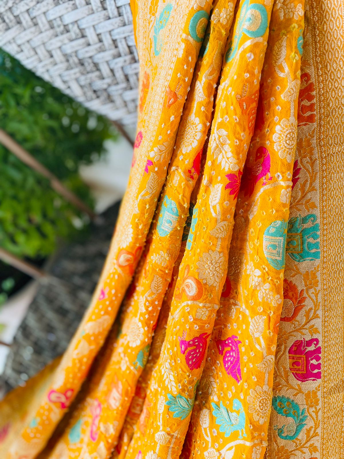 Isha - The Protector Meenakari Motif Dupatta
