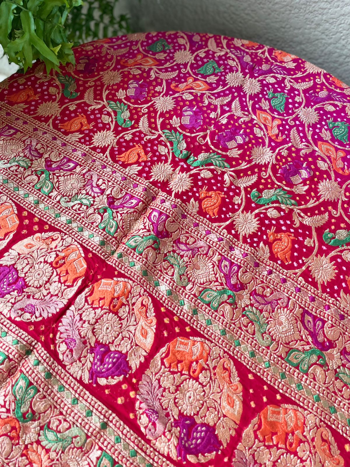 Abisha - God's gift Meenakari Motif Dupatta