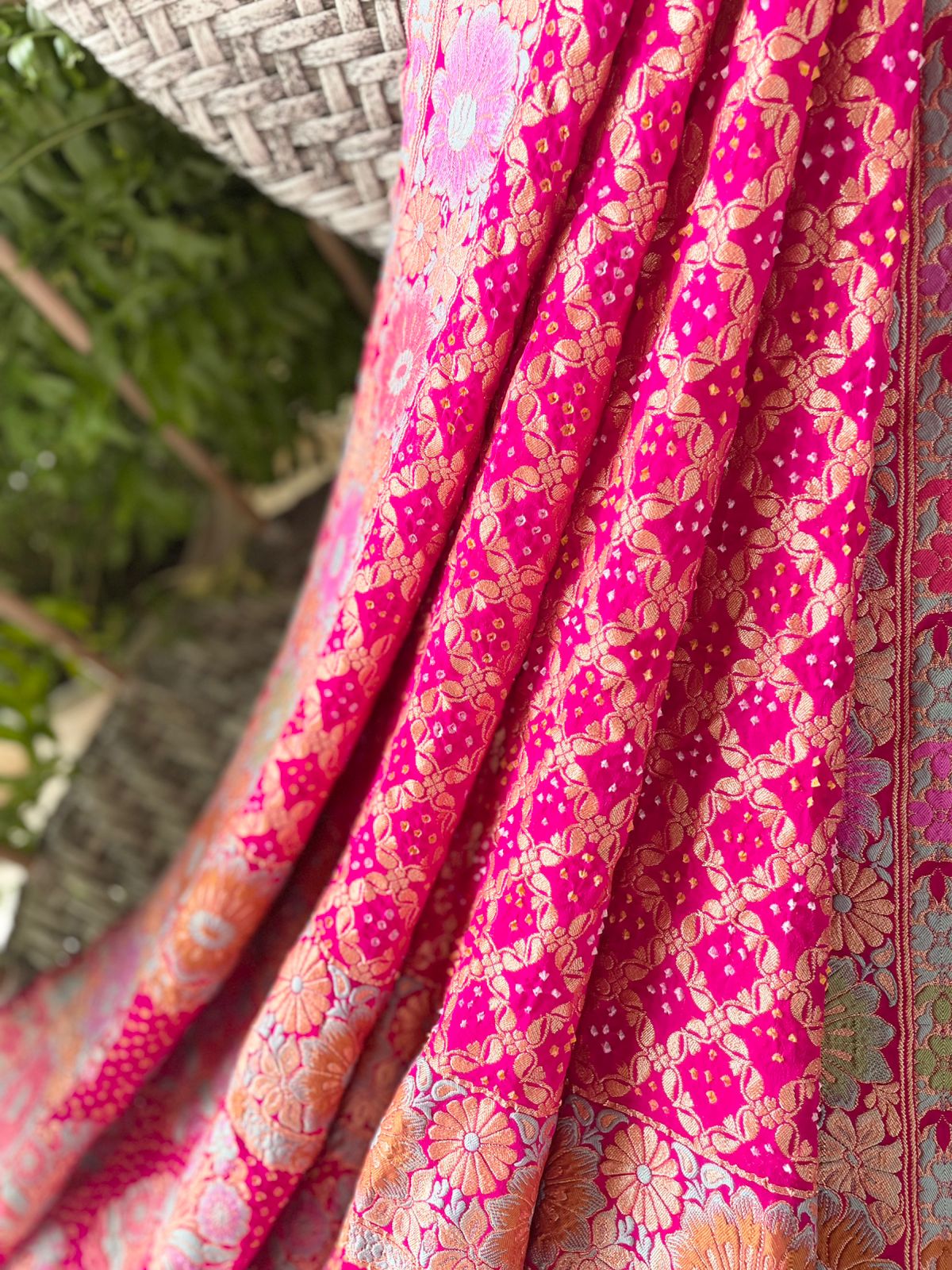 Maitri - The Source Of Serenity Meenakari Motif Dupatta