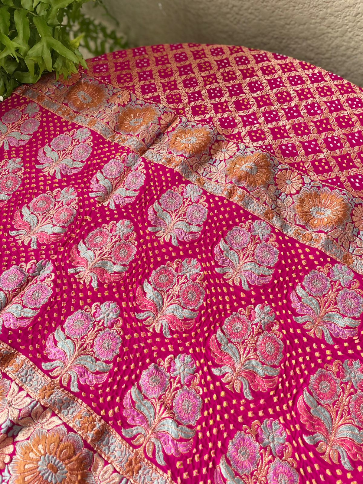Maitri - The Source Of Serenity Meenakari Motif Dupatta