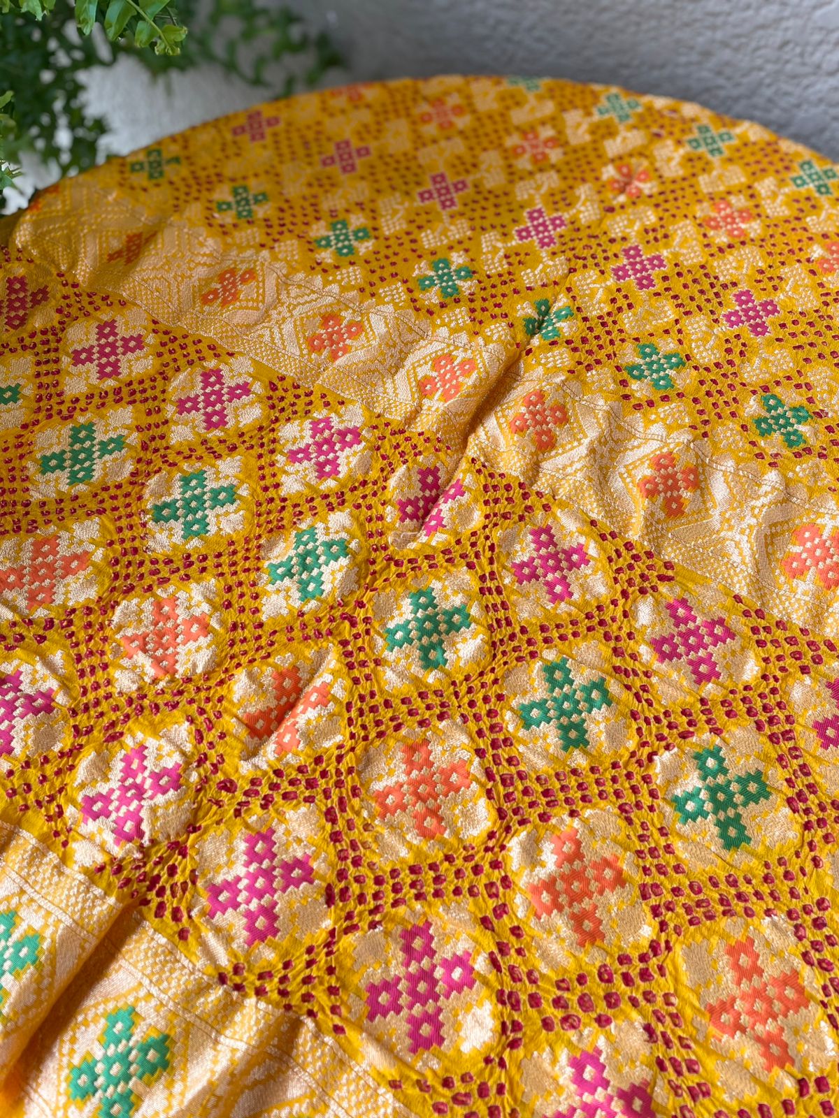 Baani - Goddess Saraswati Meenakari Dupatta