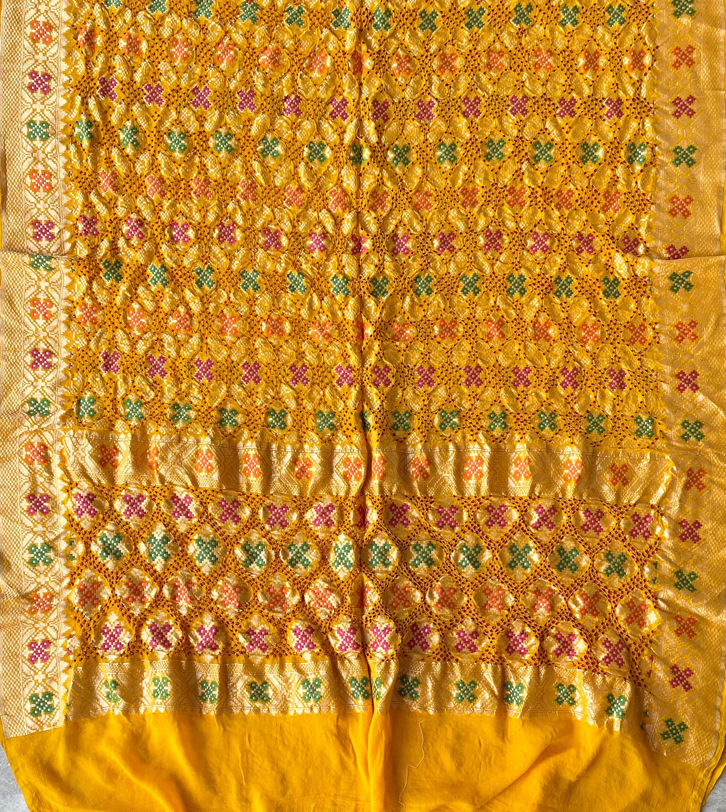 Baani - Goddess Saraswati Meenakari Dupatta
