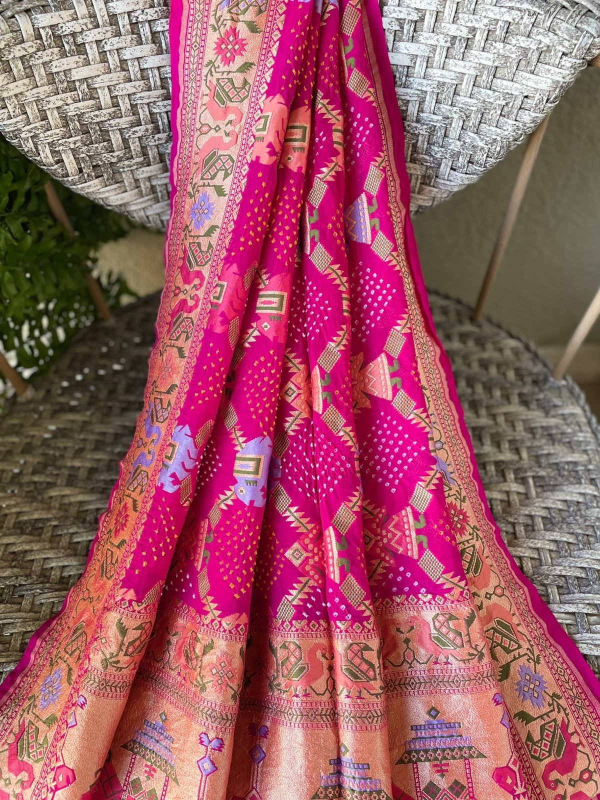 Paheli - The Mystic Creation Meenakari Motif Dupatta