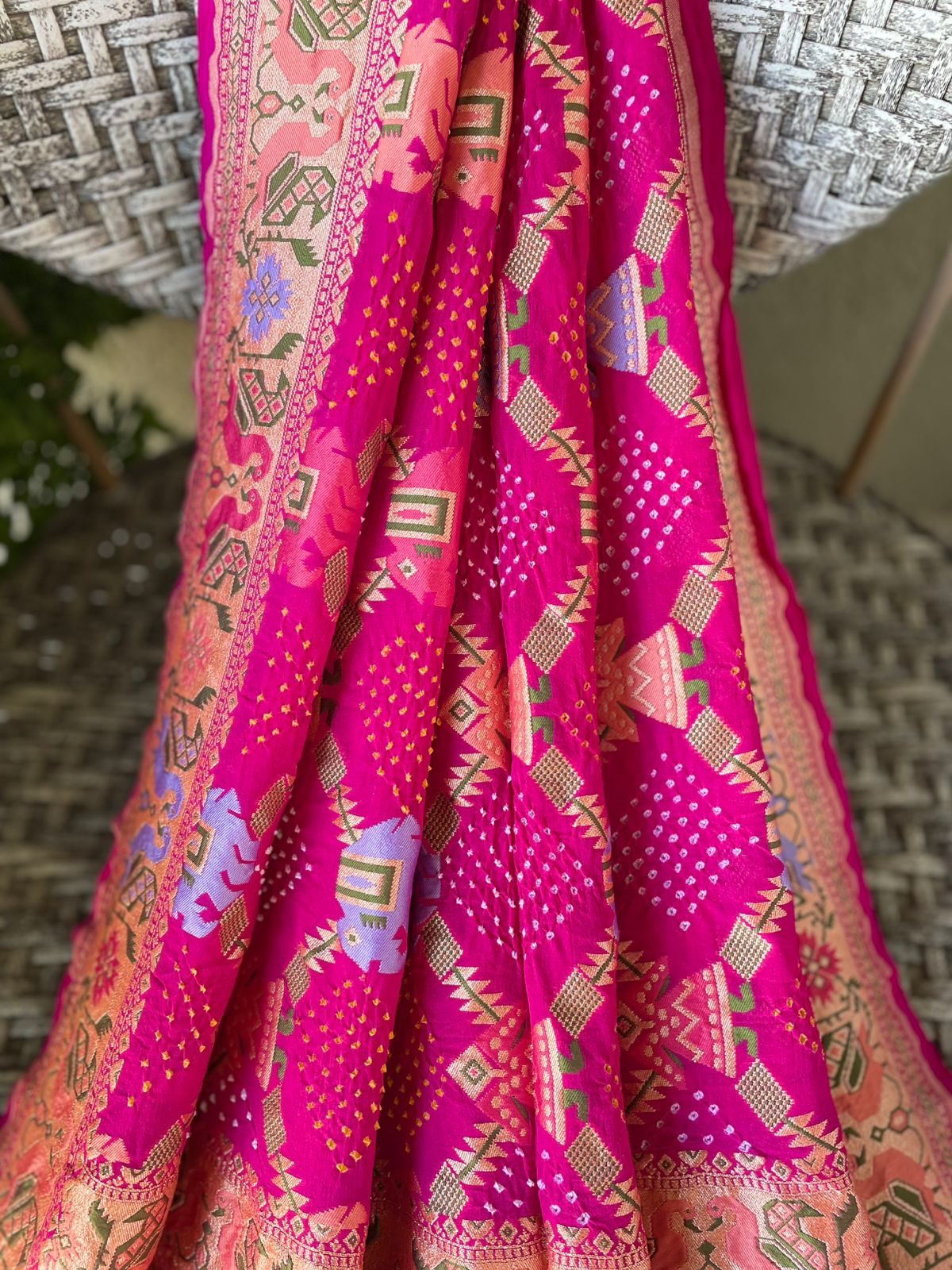 Paheli - The Mystic Creation Meenakari Motif Dupatta