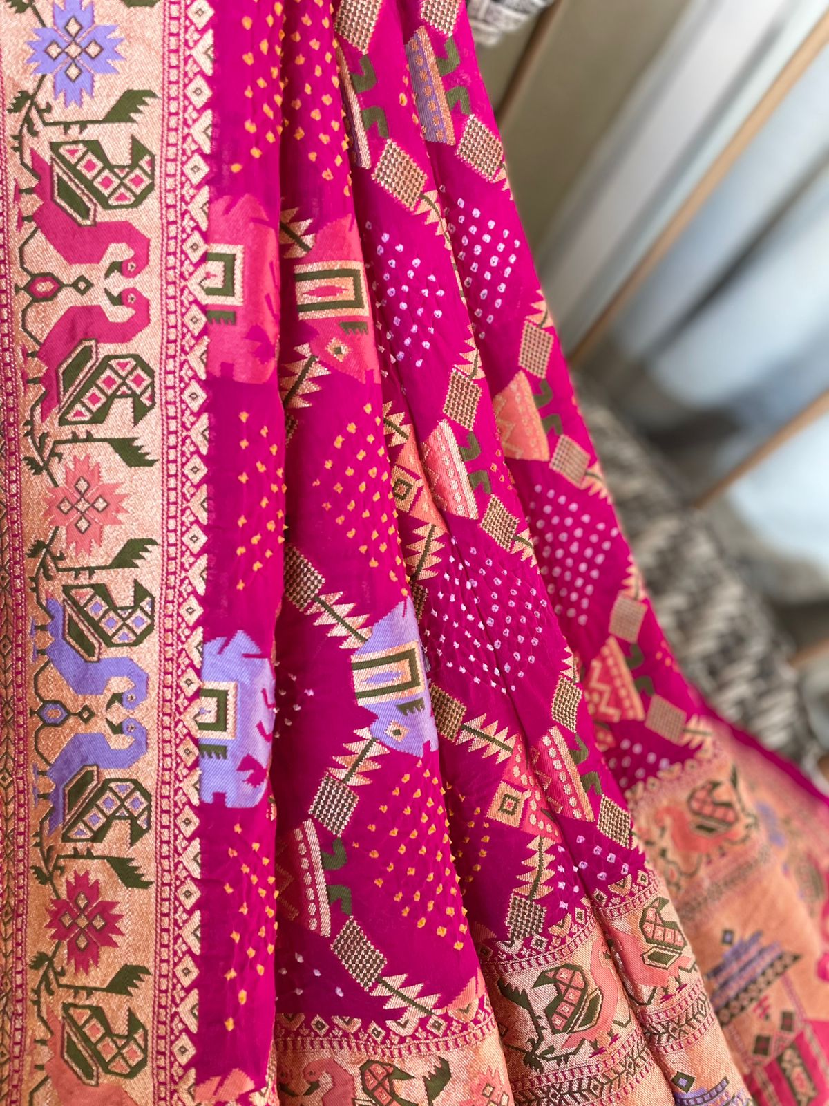 Paheli - The Mystic Creation Meenakari Motif Dupatta