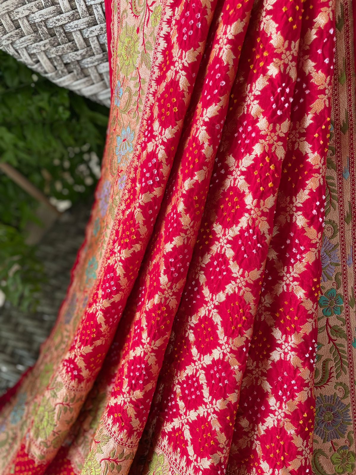 Adrika - Celestial Meenakari Motif Dupatta