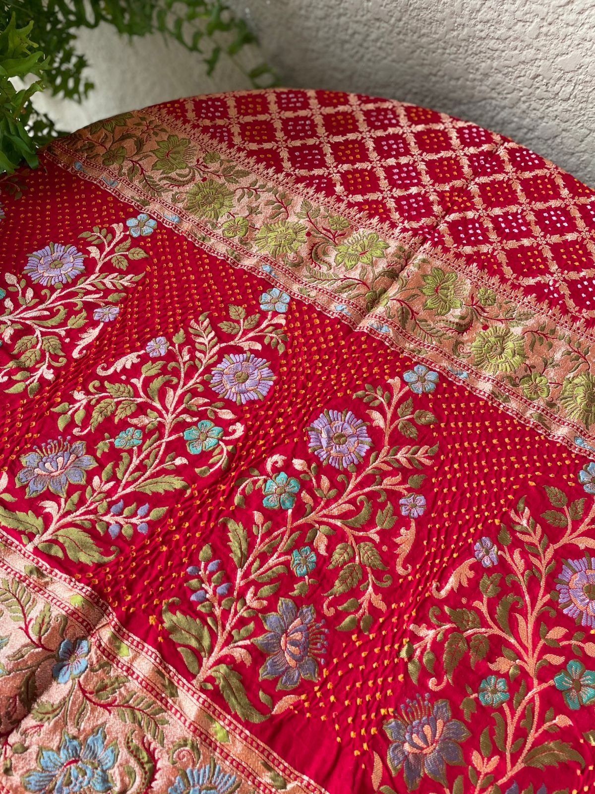 Adrika - Celestial Meenakari Motif Dupatta