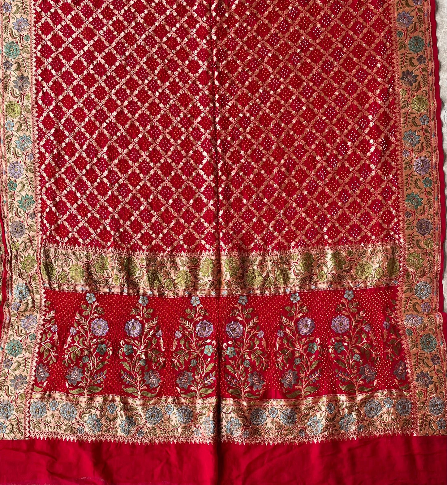 Adrika - Celestial Meenakari Motif Dupatta