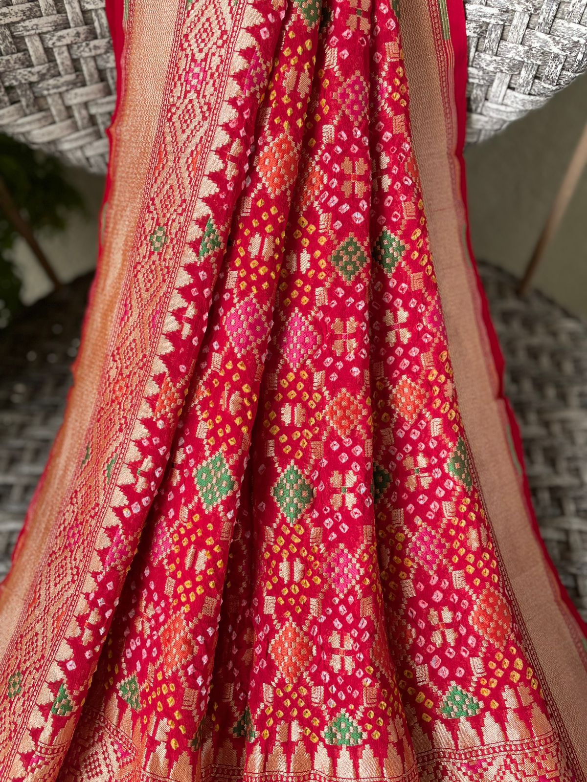 Padmini - Lotus Plant Meenakari Dupatta