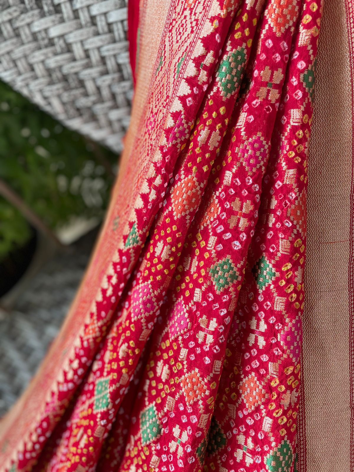 Padmini - Lotus Plant Meenakari Dupatta