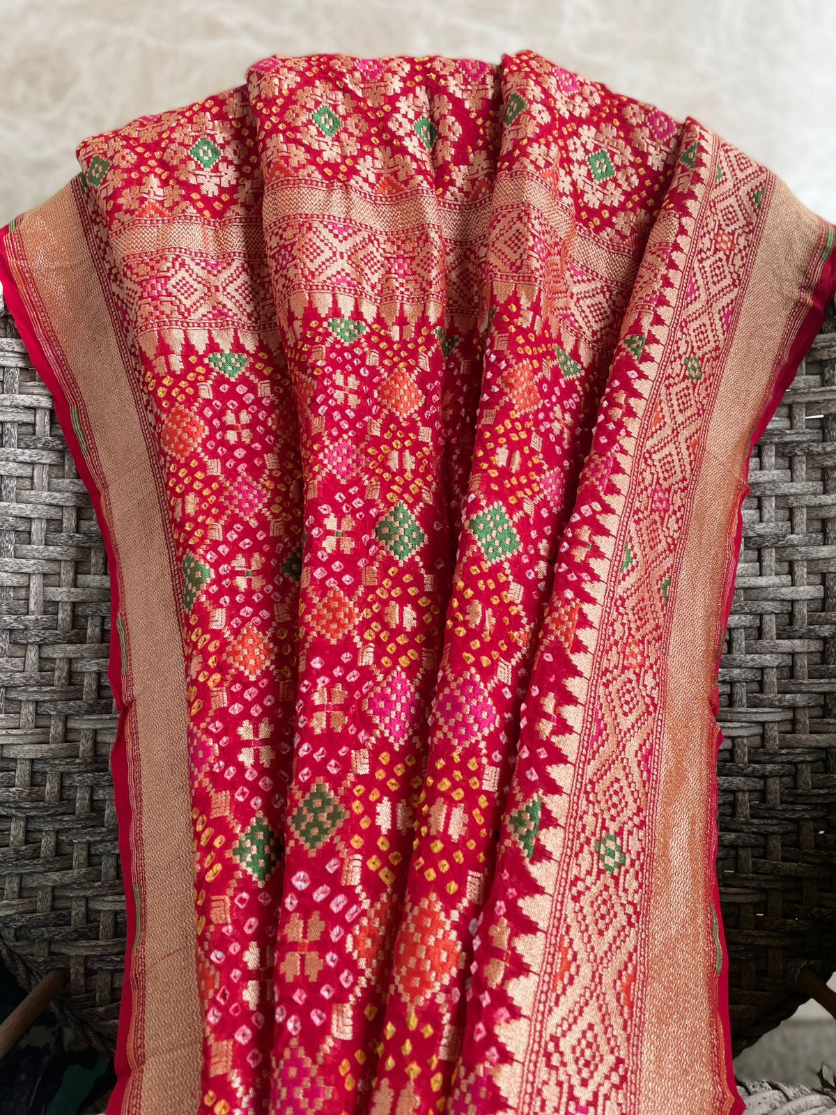 Padmini - Lotus Plant Meenakari Dupatta