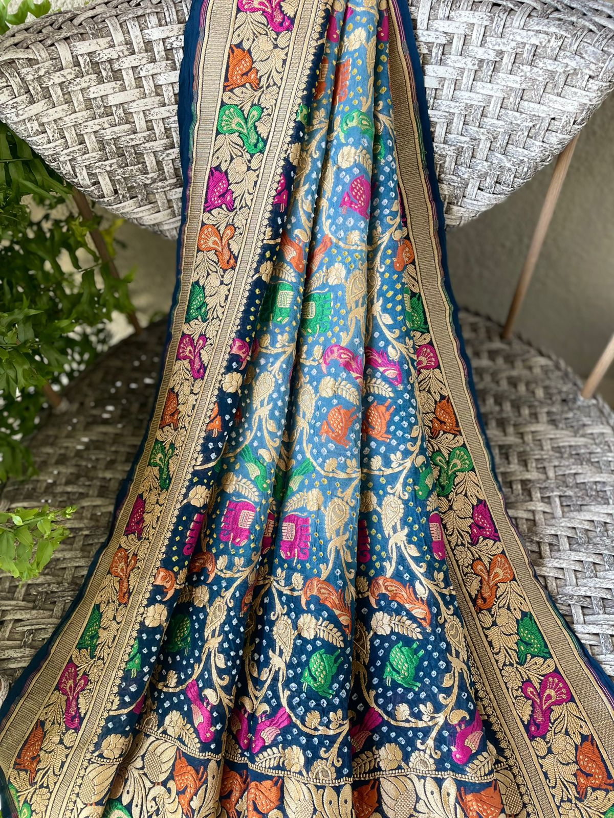 Rithvi - The Beauty Of Colours Meenakari Motif Dupatta