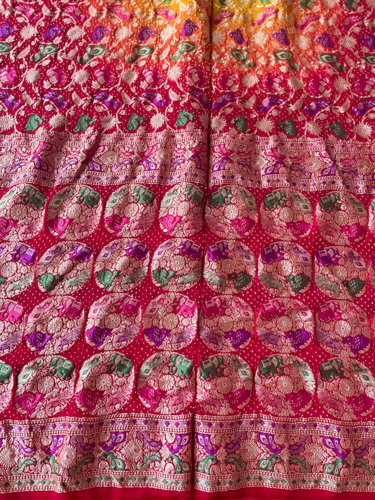Shehzadi - The Charming Princess Meenakari Motif Saree