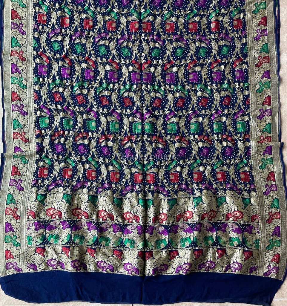 Anvika - The Definition Of Beauty Meenakari Motif Dupatta Dupatta