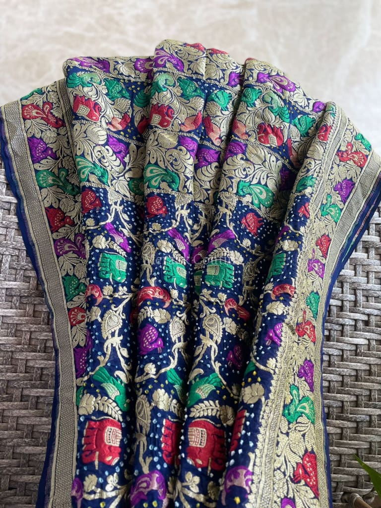 Anvika - The Definition Of Beauty Meenakari Motif Dupatta Dupatta