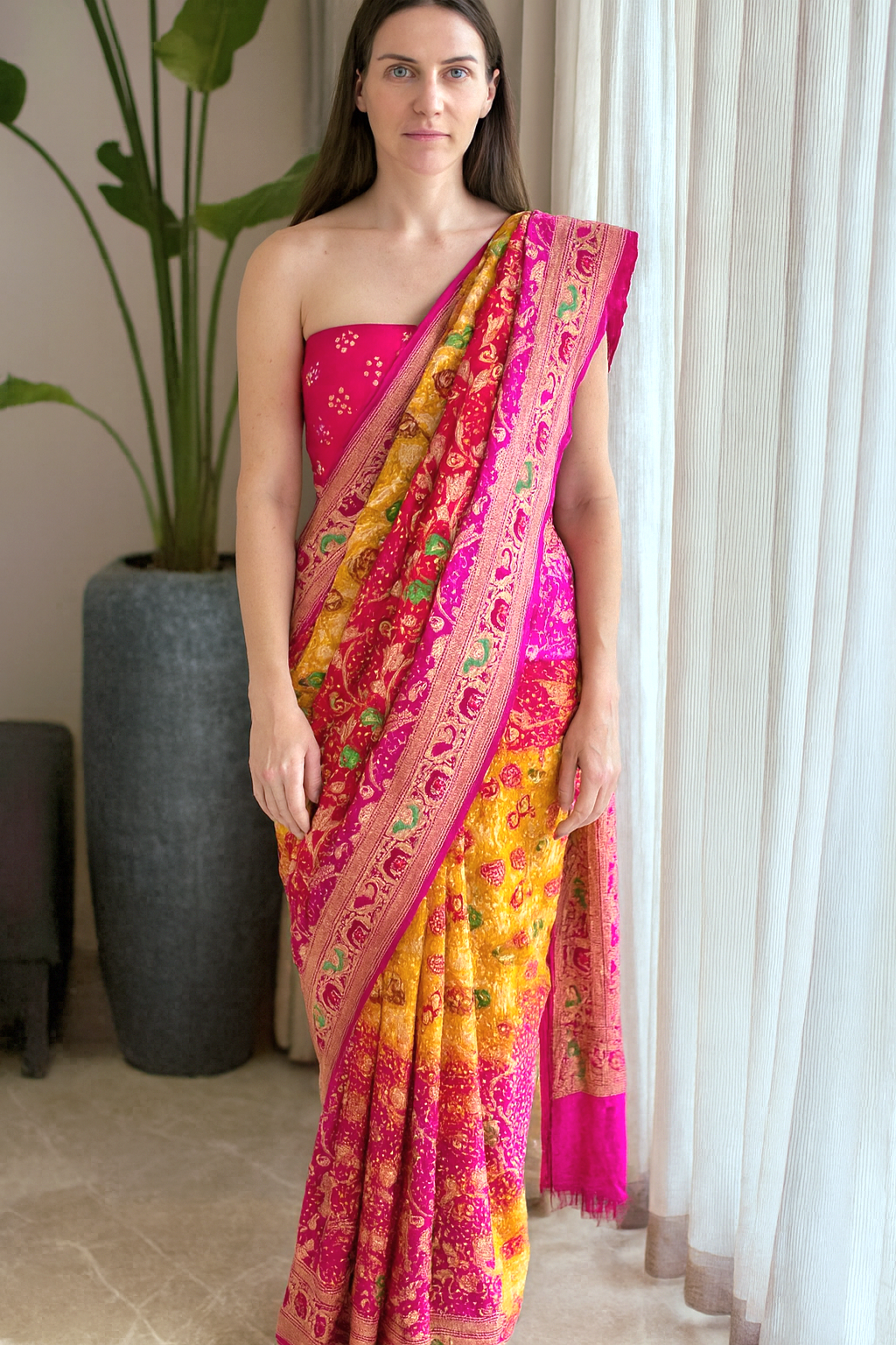 Lata - A Vine Meenakari Motif Saree