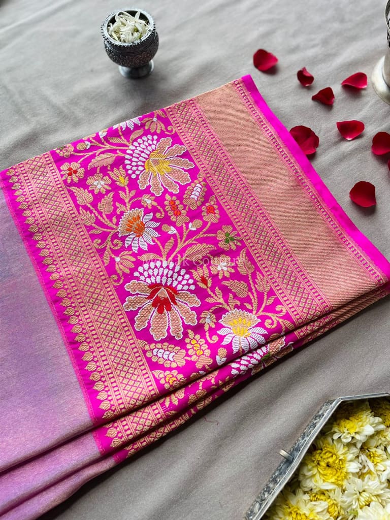 Heer - Heavenly Gift Of God Banarasi Organza Silk Saree Dupatta