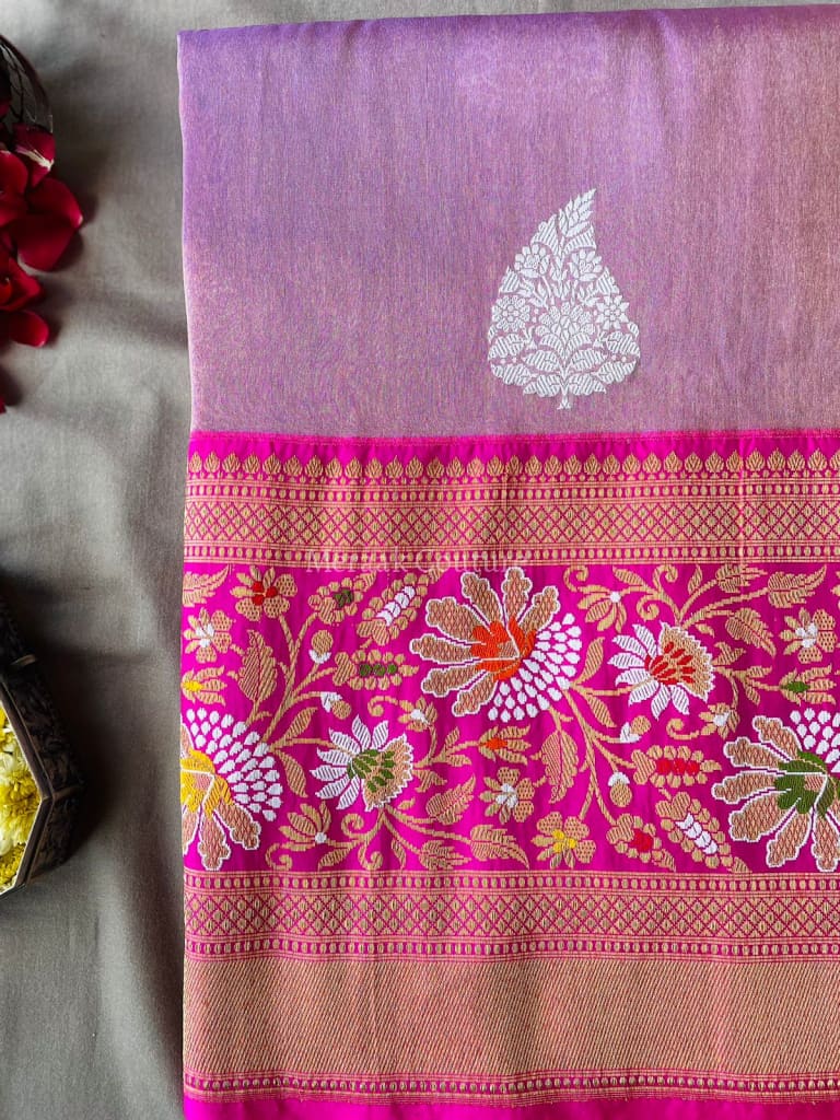 Heer - Heavenly Gift Of God Banarasi Organza Silk Saree Dupatta
