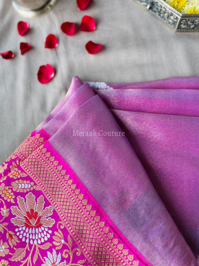 Heer - Heavenly Gift Of God Banarasi Organza Silk Saree Dupatta