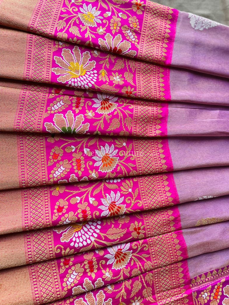 Heer - Heavenly Gift Of God Banarasi Organza Silk Saree Dupatta