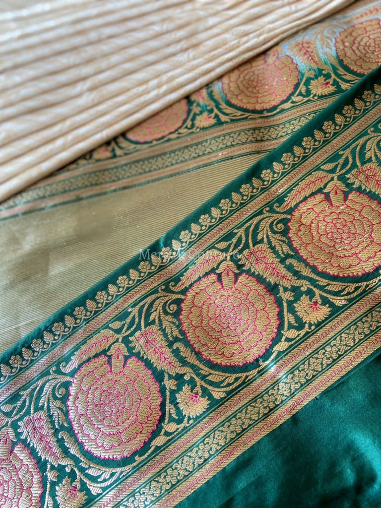 Kusum - Fragrant Flower Banarasi Silk Saree Saree