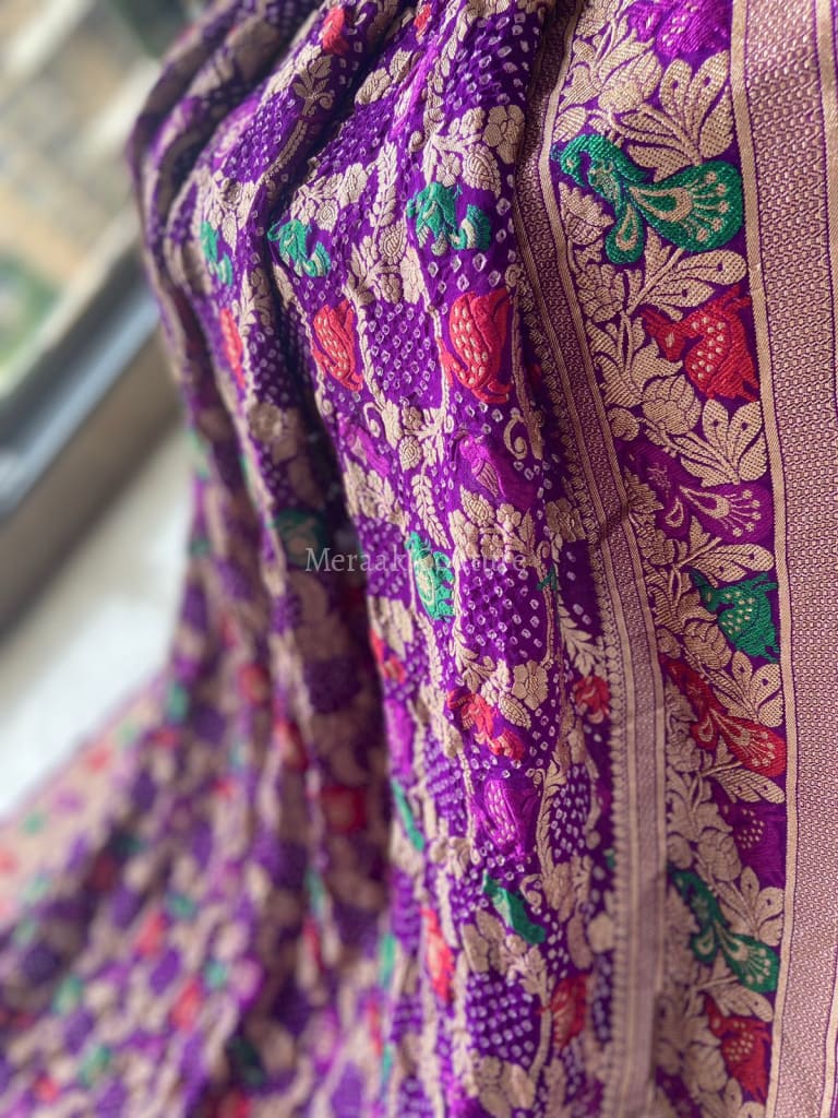 Nisha - Stary Night Meenakari Saree Saree