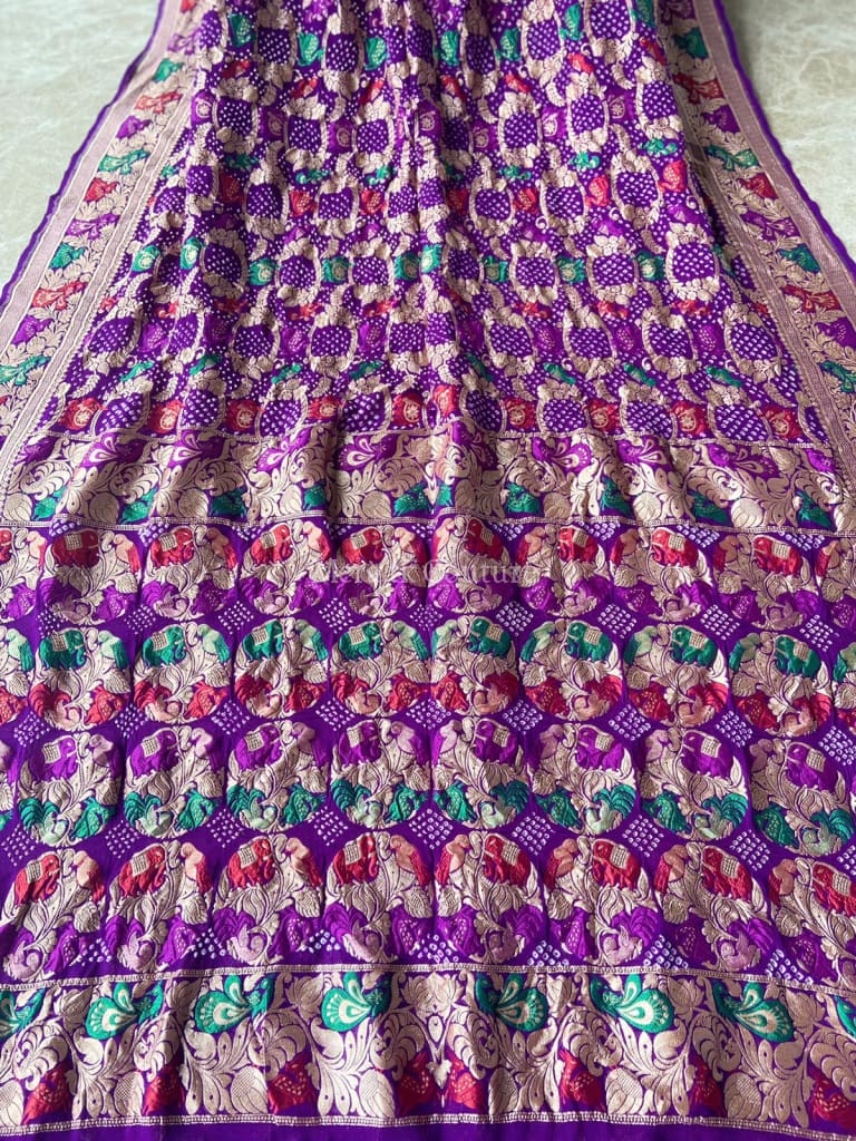 Nisha - Stary Night Meenakari Saree Saree