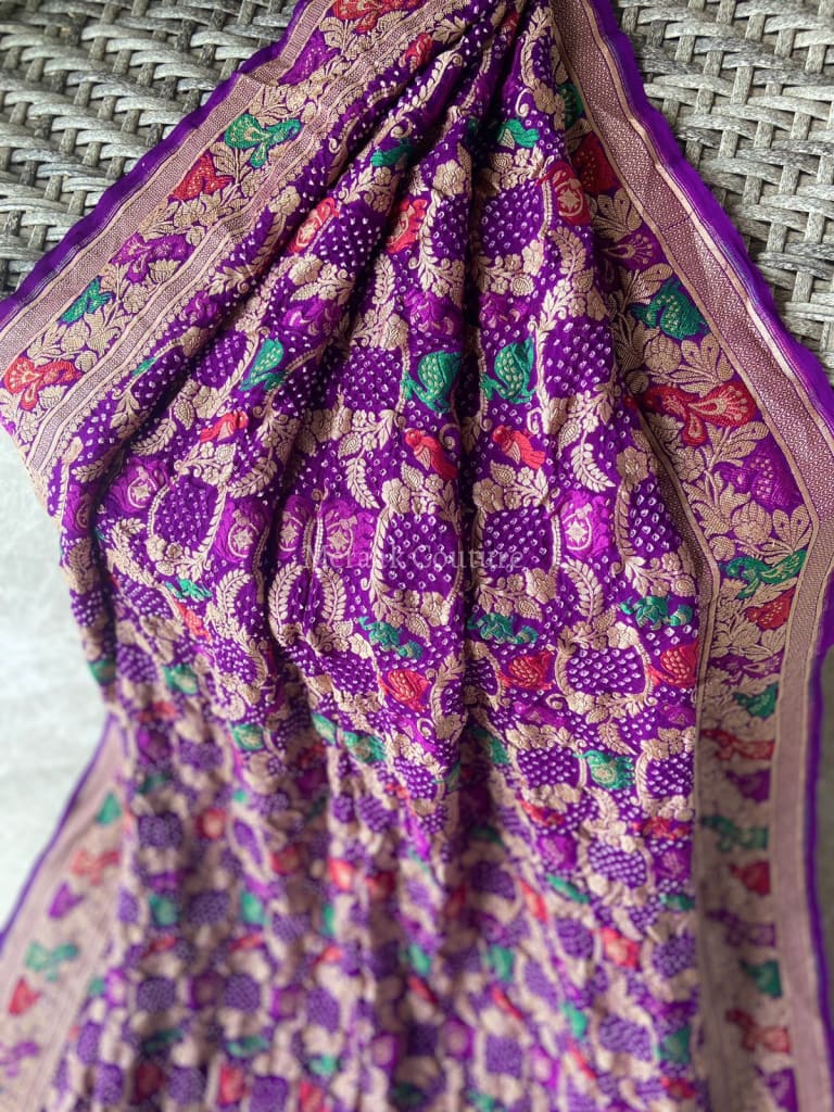 Nisha - Stary Night Meenakari Saree Saree