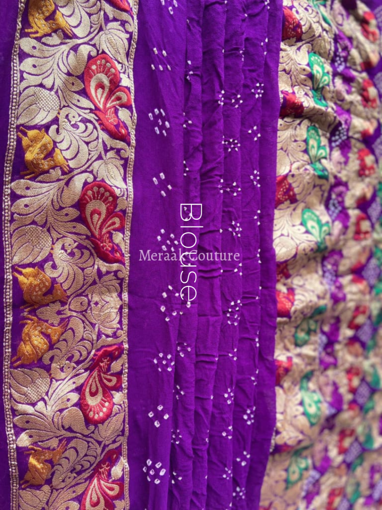 Nisha - Stary Night Meenakari Saree Saree