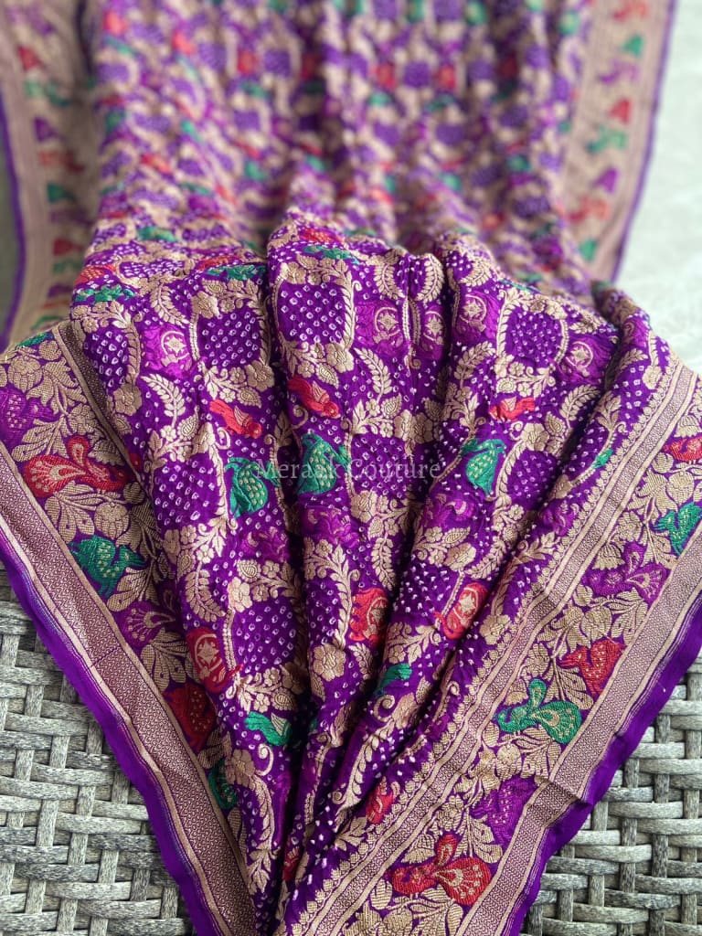 Nisha - Stary Night Meenakari Saree Saree