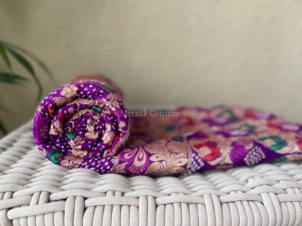 Nisha - Stary Night Meenakari Saree Saree