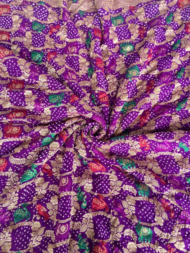 Nisha - Stary Night Meenakari Saree Saree