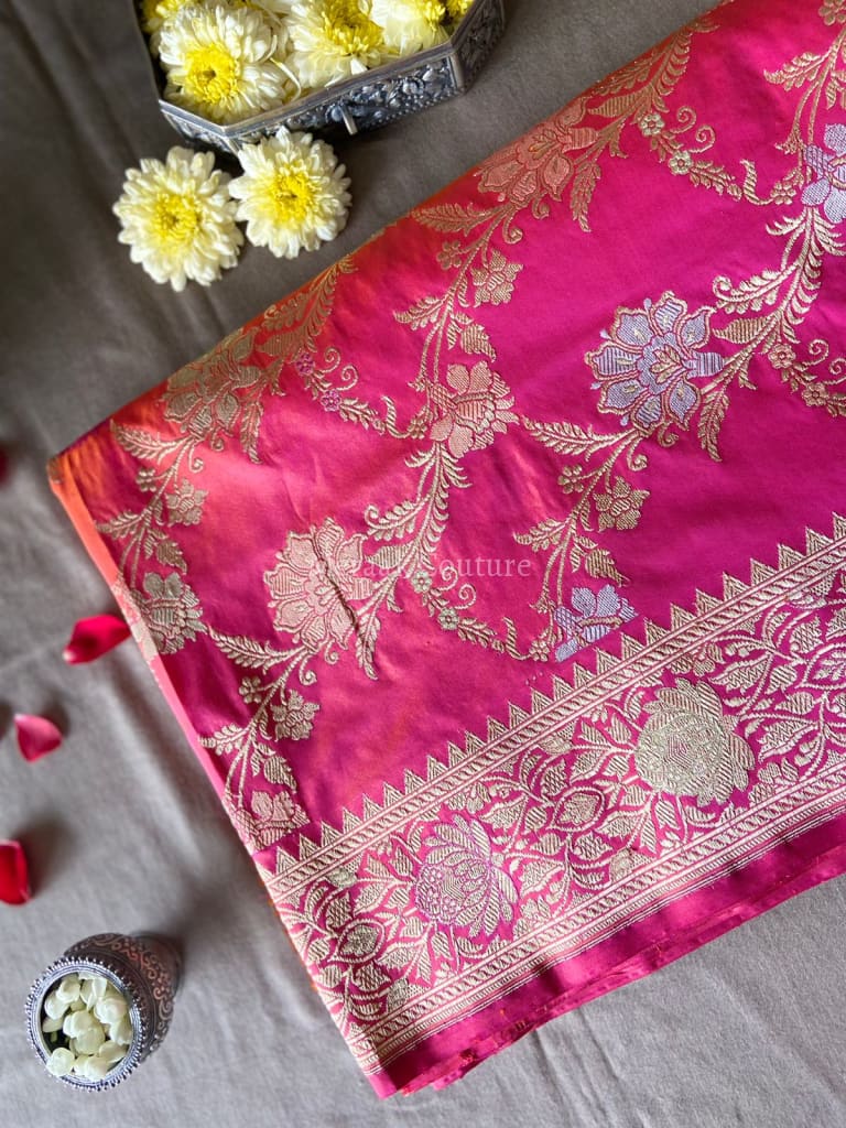 Shubhra - Holy River Ganga Banarasi Silk Saree Saree